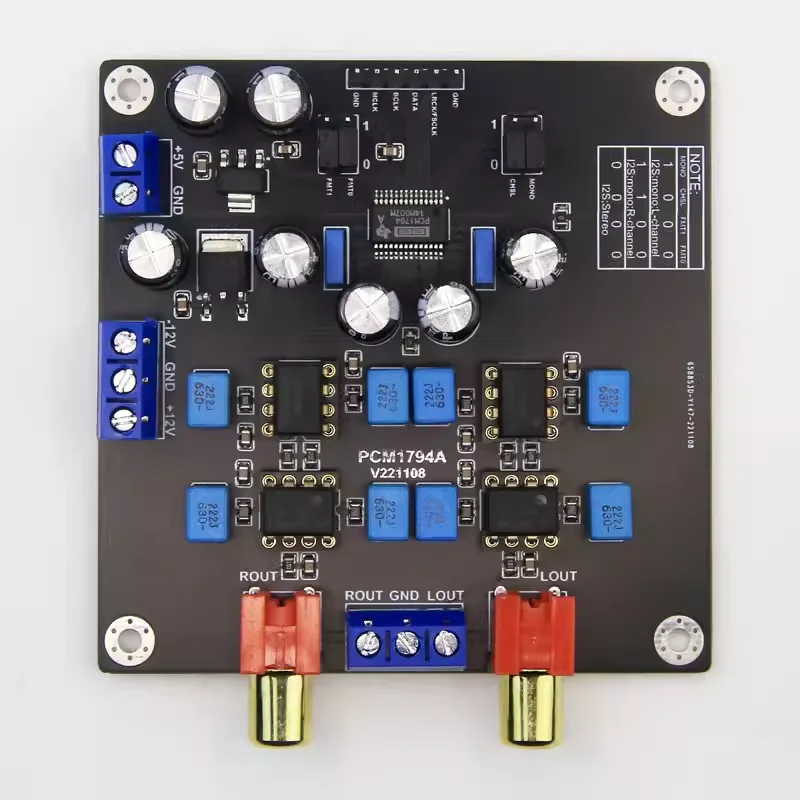 

Y2 gold-plated PCM1794 PCM1794A DAC decoder board module HiFi fever decoder 24bit 192k