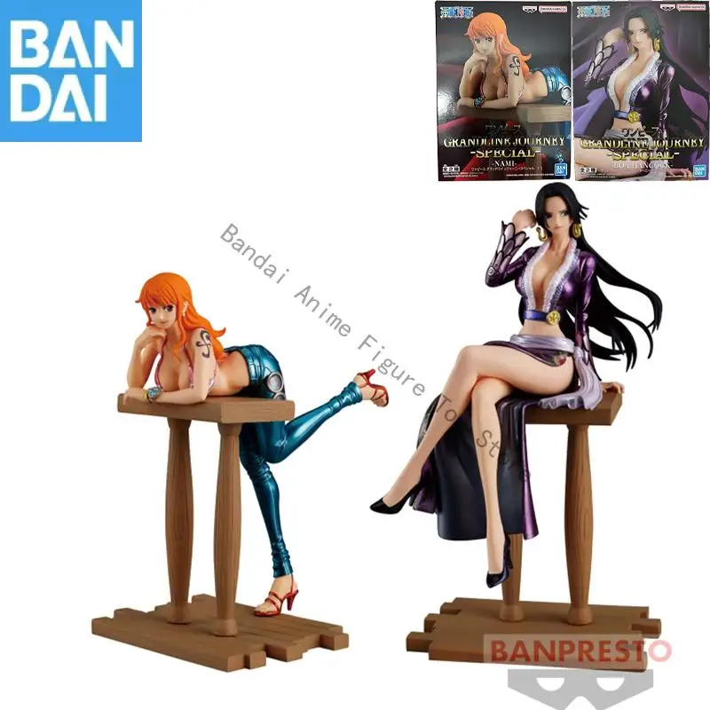 

In Stock Original Genuine Bandai Namco Banpresto One Piece Grandline Journey SPECIAL Nami and Boa Hancock PVC 16cm Figure Model