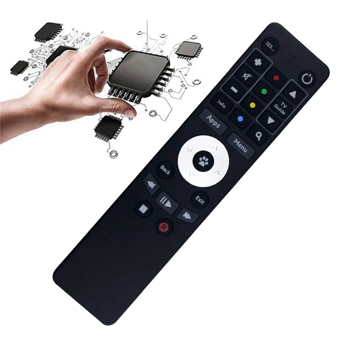 Replace Remote Control for Fetch H671T M616T M605T H626T for Gen 2 Mighty PVR Mini Mighty Set Top 4K TV Box HD Recorder