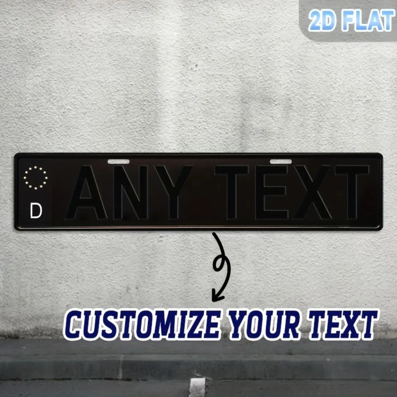 Personalized Custom Aluminum Plaque - German Style Retro Metal Sign, Home Garage Office Decorative Art - view 2