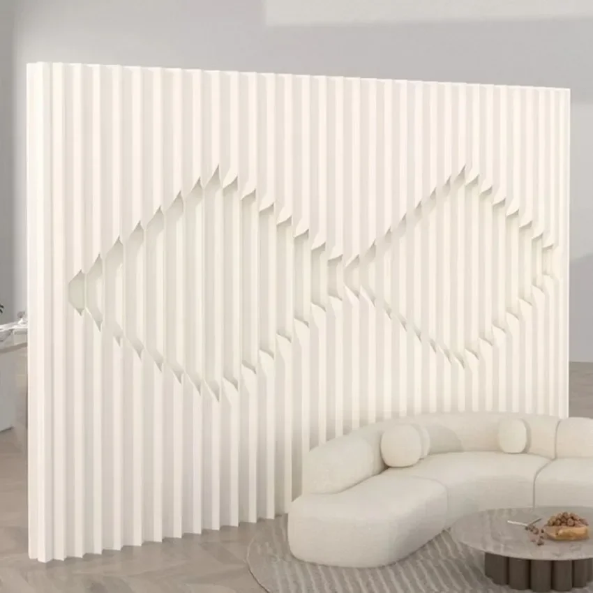 Customizable Home Decoration White Folding Organ Paper Wall Panel Removable Screens & Room Dividers For Indoor Office