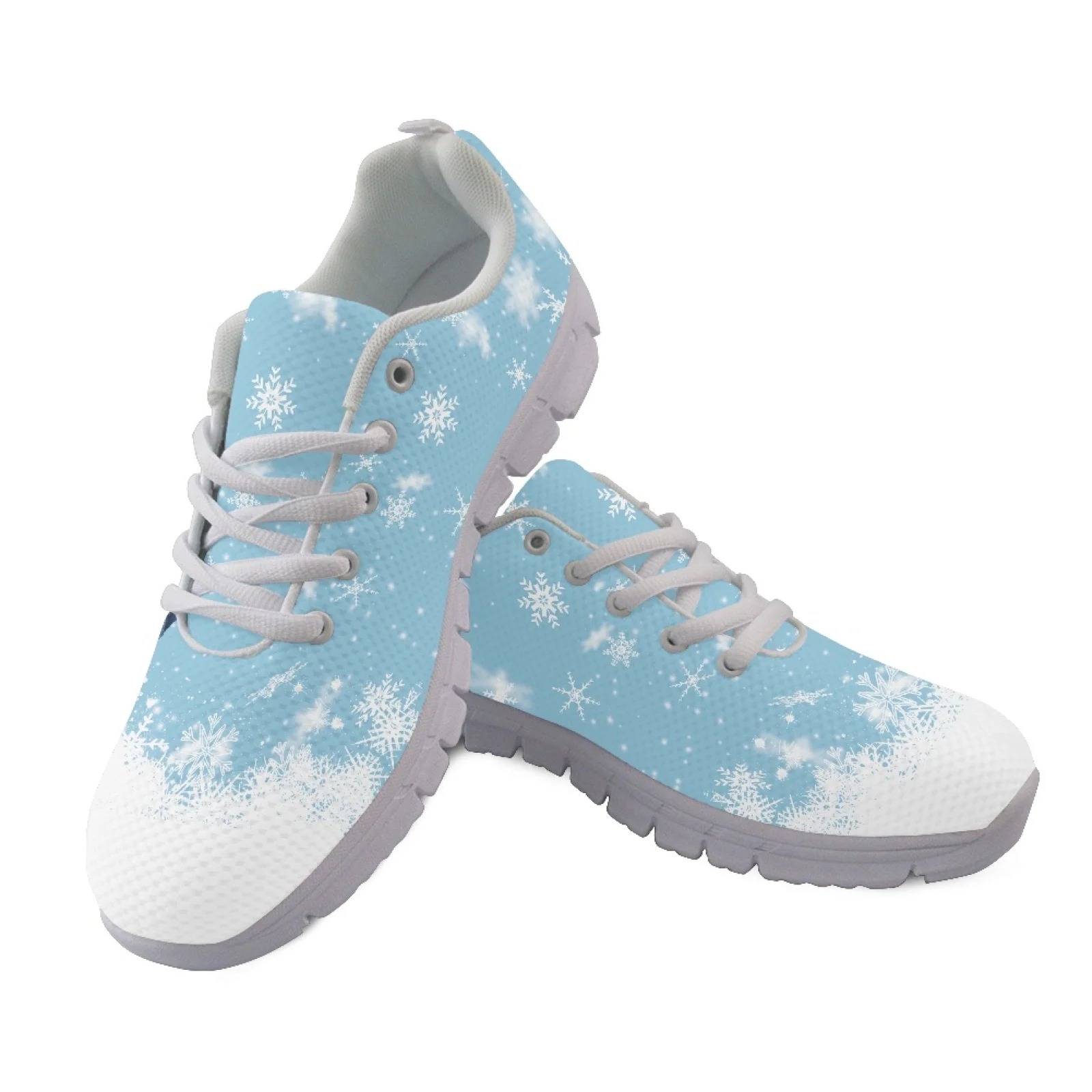 Coloranimal Christmas Snowman Breathable Running Shoes for Men Mesh & EVA Sole Walking Shoes Fashion 2026