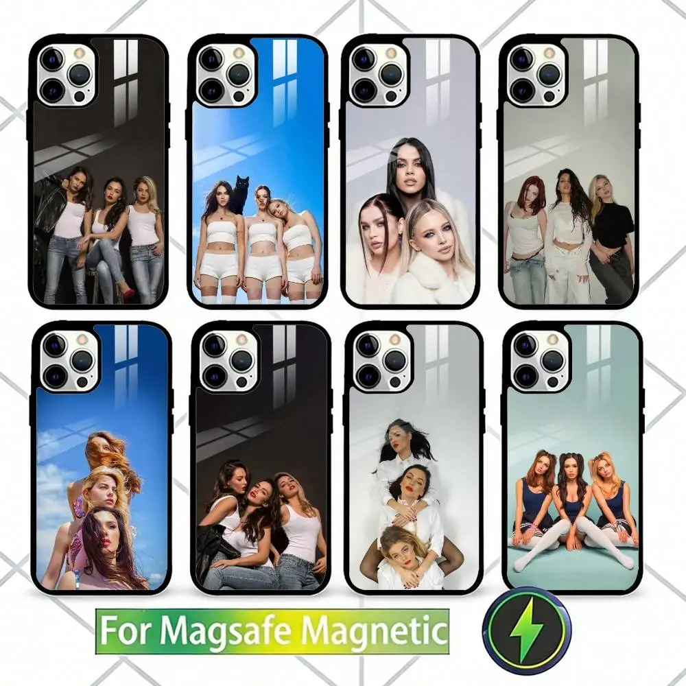 

S-Serebro-o Phone Case For iPhone17,16,15,14,13 Plus,Pro Max Magnetic For Magsafe Wireless Charging