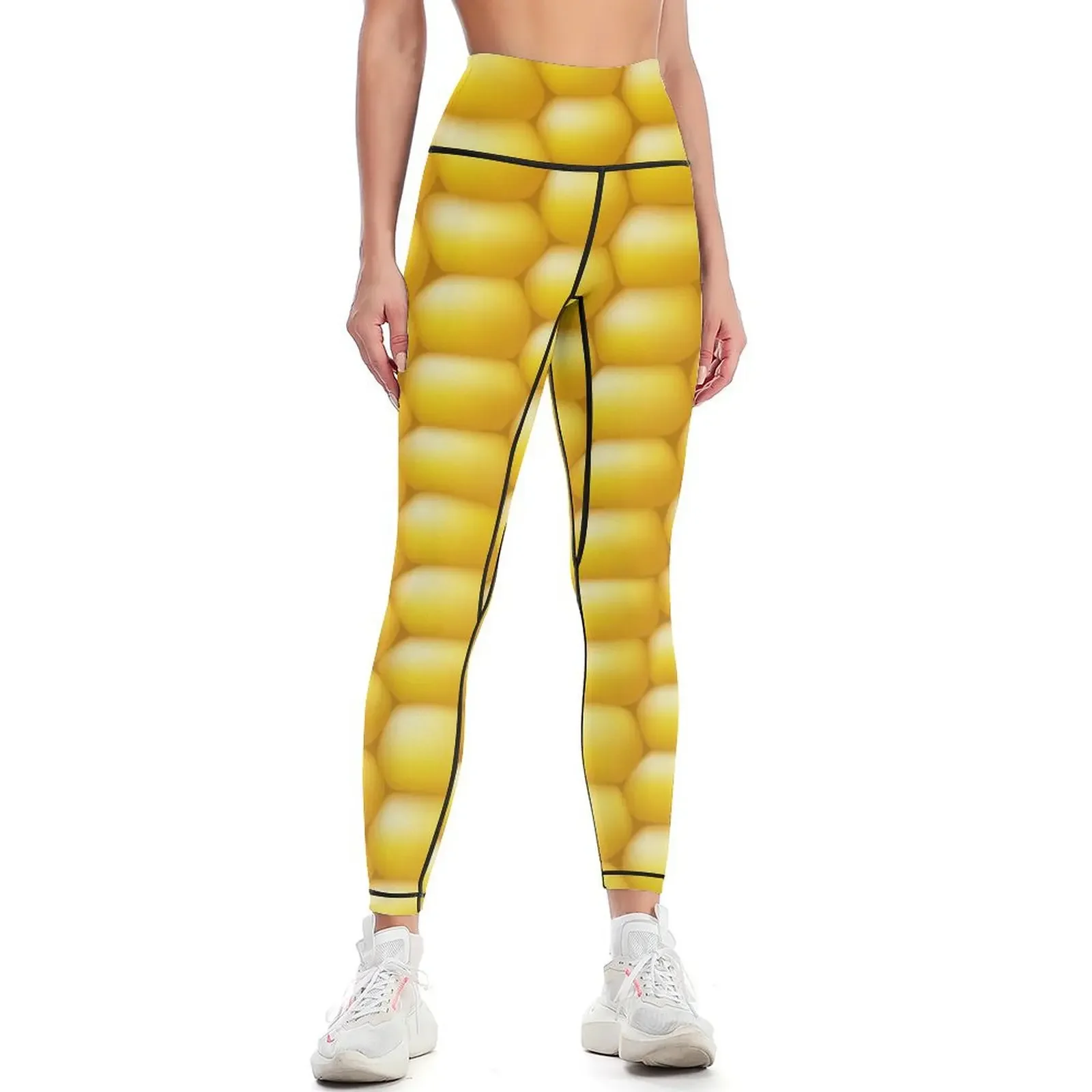 

Corn Cob Background Leggings legging push up for girls Womens Leggings