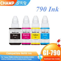 Sky 790 GI-790 Ink ,Premium Refill Ink For Canon PIXMA G1000 G1010 G2000 G2002 G2010 G3000 G3010 G4000 G4010 Printer