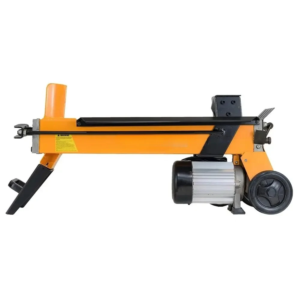 Yellow 5-Ton 1500W Electric Log Splitter Portable Wood Cutter Compact Size 43.11''x13''x20.28'' for Home And Garden Use