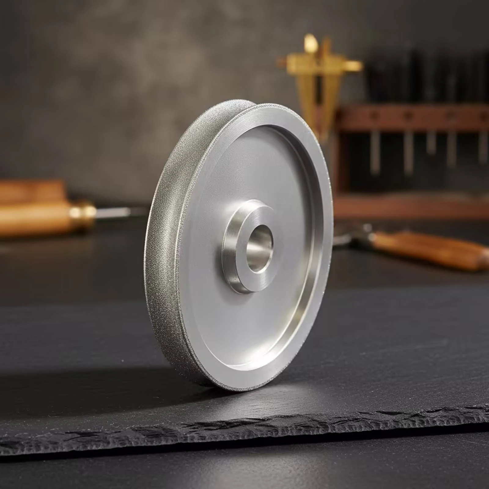 Diamond Grinding Wheel Plated Grinding Wheel with Diamond Rim Long-Lasting Lowspark-Resistant for Lapidaries, Jewelry Making view 2