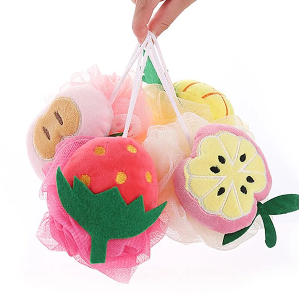 

bath ball fruits bath ball mesh sponge mesh shower ball mesh pouf kids shower ball