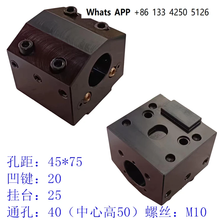 

Water flows out from the diamond core end face of the inclined track servo turret boring tool holder