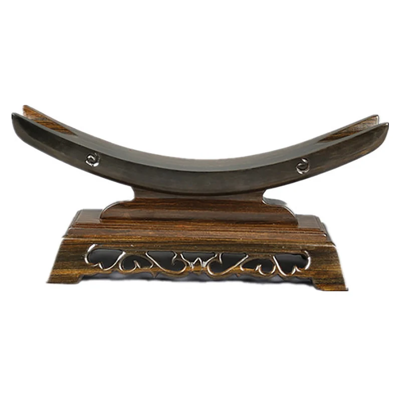 Wood Sword Stand Solid Sword Display Katana Stand Holder Crescent Shape for General Sword Household Storage Rack