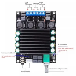 TDA7498 CAR AUDIO CAR DIGITAL AMPLIFIER BOARD HIFI HIGH POWER CLASS 2.0 DUAL CHANNEL 2X100W