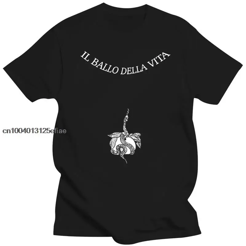 

Il Ballo Della Vita-tatoo Damiano Maneskin Classic Print T Shirt Men Women Summer O Collar Trend All-match Black T-shirt Man New