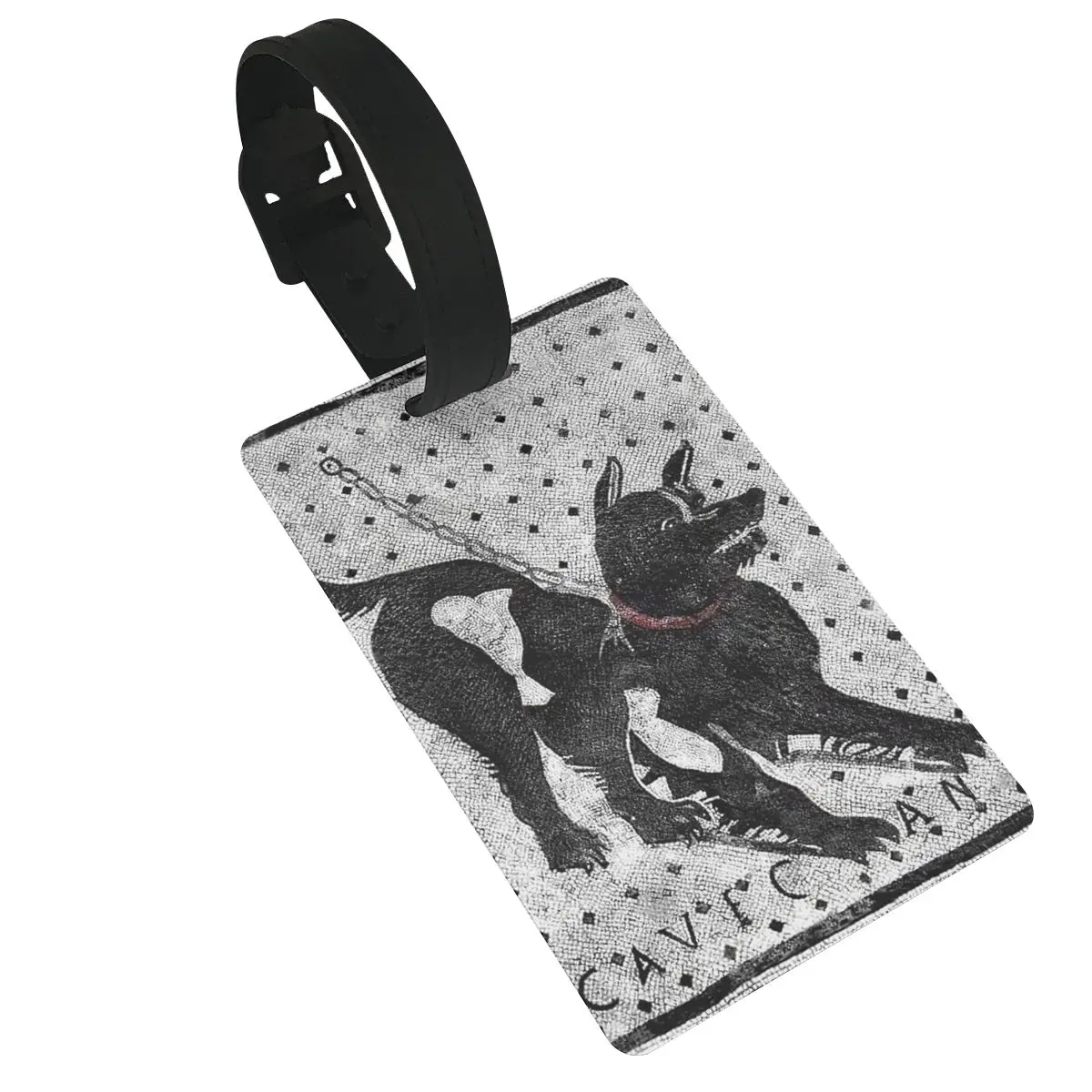 

Cave Canem - Beware Of Dog Luggage Tags Suitcase Accessories Travel PVC Cute Baggage Boarding Tag Portable Label Holder ID Name