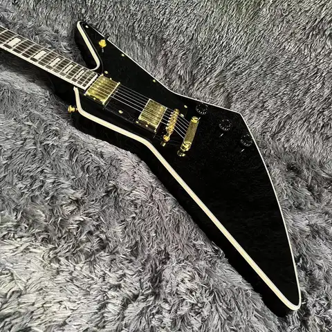 일렉트릭 기타 탐색 골드 하드웨어 블랙 클래식 모델, 핫 세일