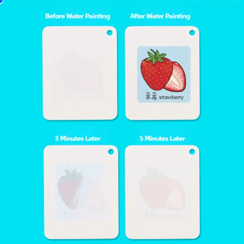 بطاقات رسم مائية سحرية بنمط الرسوم المتحركة لا يمكنها تمزيقها بعيدًا بموضوع مختلف، بطاقة تلوين قابلة لإعادة الاستخدام، تنوير جرافيتي #5