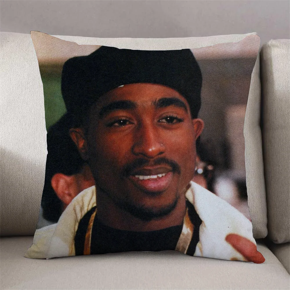 Cushion Cover 40*40 T-Tupac Amaru ShakurS Covers for Bed Pillows Short Plush Decorative Pillowcase Pillowcases 40x40 Pillow Hugs