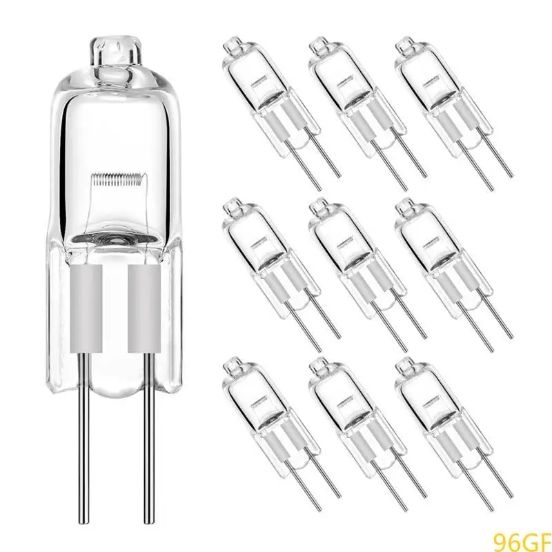 96GF Small Microwave Oven Lighting Bulb Led Bulbs with 2-Pin 12V 20W 10W High Temp Appliance Lighting Bulb for Replacing Old