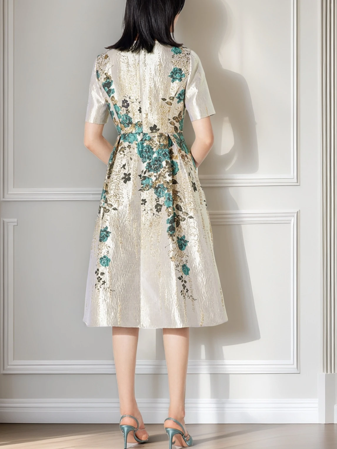 Elegante zomer vrouwen jurk jacquard luxe 2025, nieuwe collectie boho bloemenjurk feestavond maxi kleding baljurk gewaad vestido