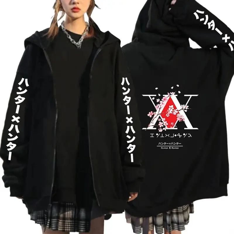 

Hunter X Hunter 2025 Killua Zoldyck Black Hoodie Men Cotton Casual Long Sleeve Autumn Winter Streetwear Fashion Cosplay Jacket