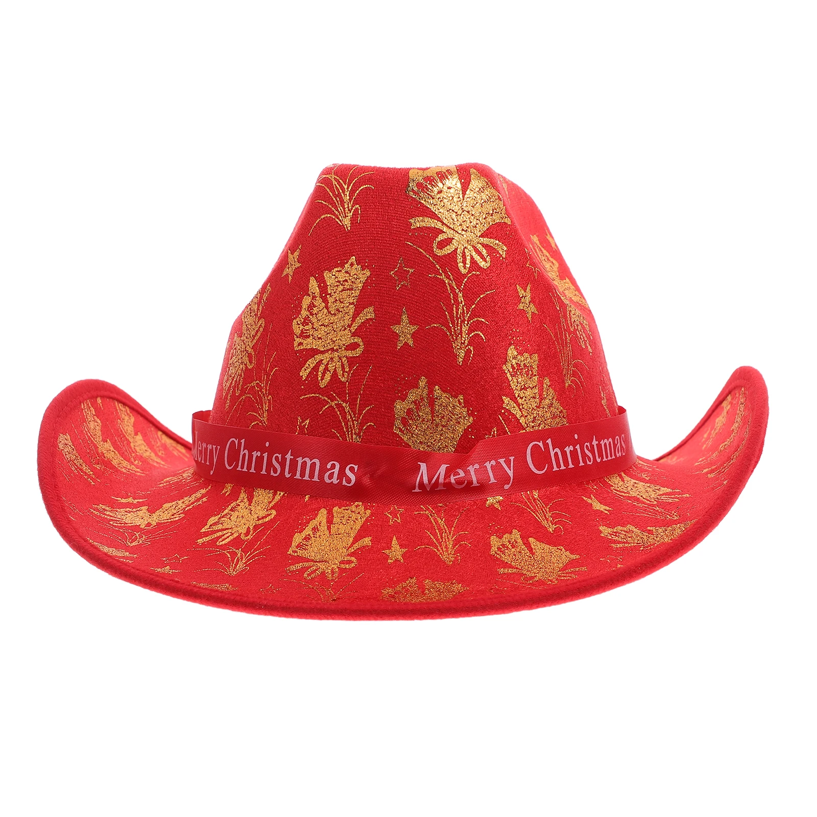 

Santa Claus Decorative Hat Cowgirl Hats Women Cowboy Cloth Holiday Western Costume