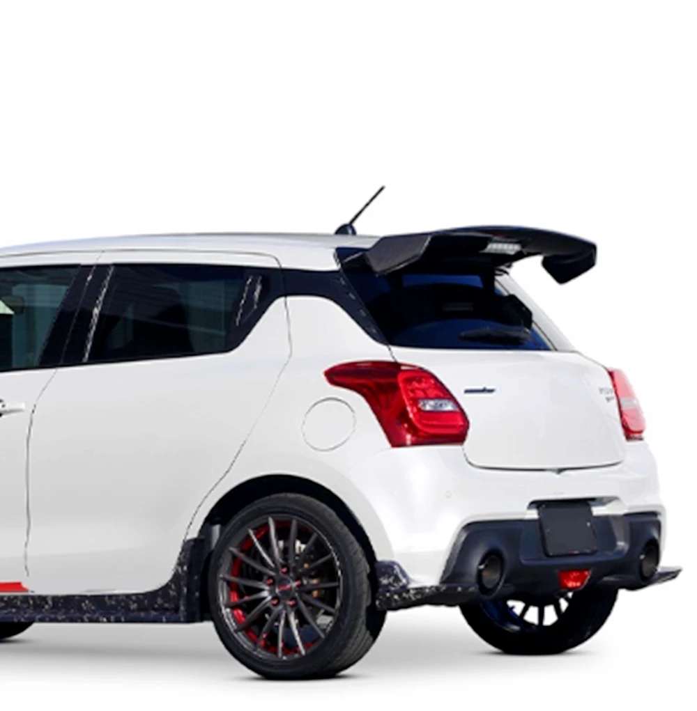 

For Suzuki Swift Sports ZC33S Series Carbon Fiber Car Rear Trunk Spoiler Tail fins Lip Wing Upgrade Body Kit