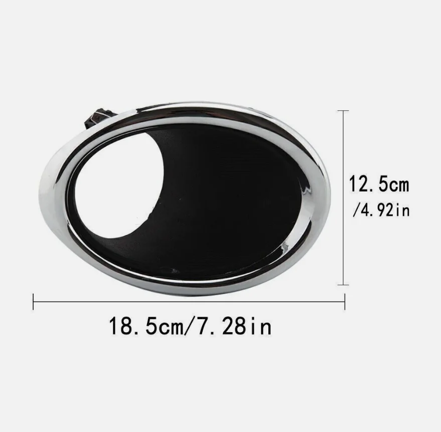 Chromowana osłona lampy przeciwmgielnej do Nissana Qashqai J11 2014 2017, wymiana przedniej lewej i prawej strony, trwały ABS — zdjęcie 7