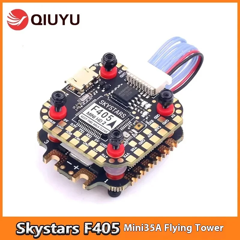 Skystars F405 Mini Hd2 35a Flying Tower Mini Control de vuelo compatible con Dji con filtrado