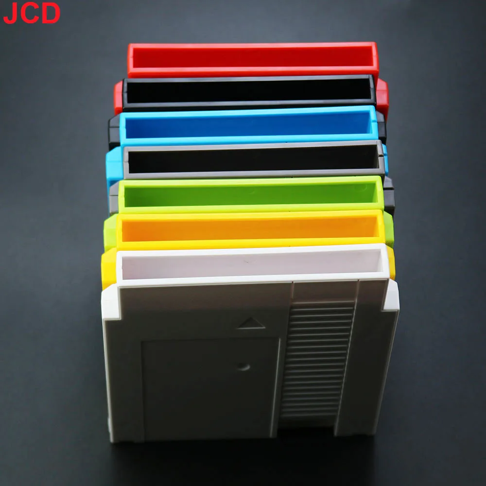 JCD 1pcs 72 Pin Game Card Shell Game Cartridge Replacement Shell For NES Cover Plastic Case with 3 screws