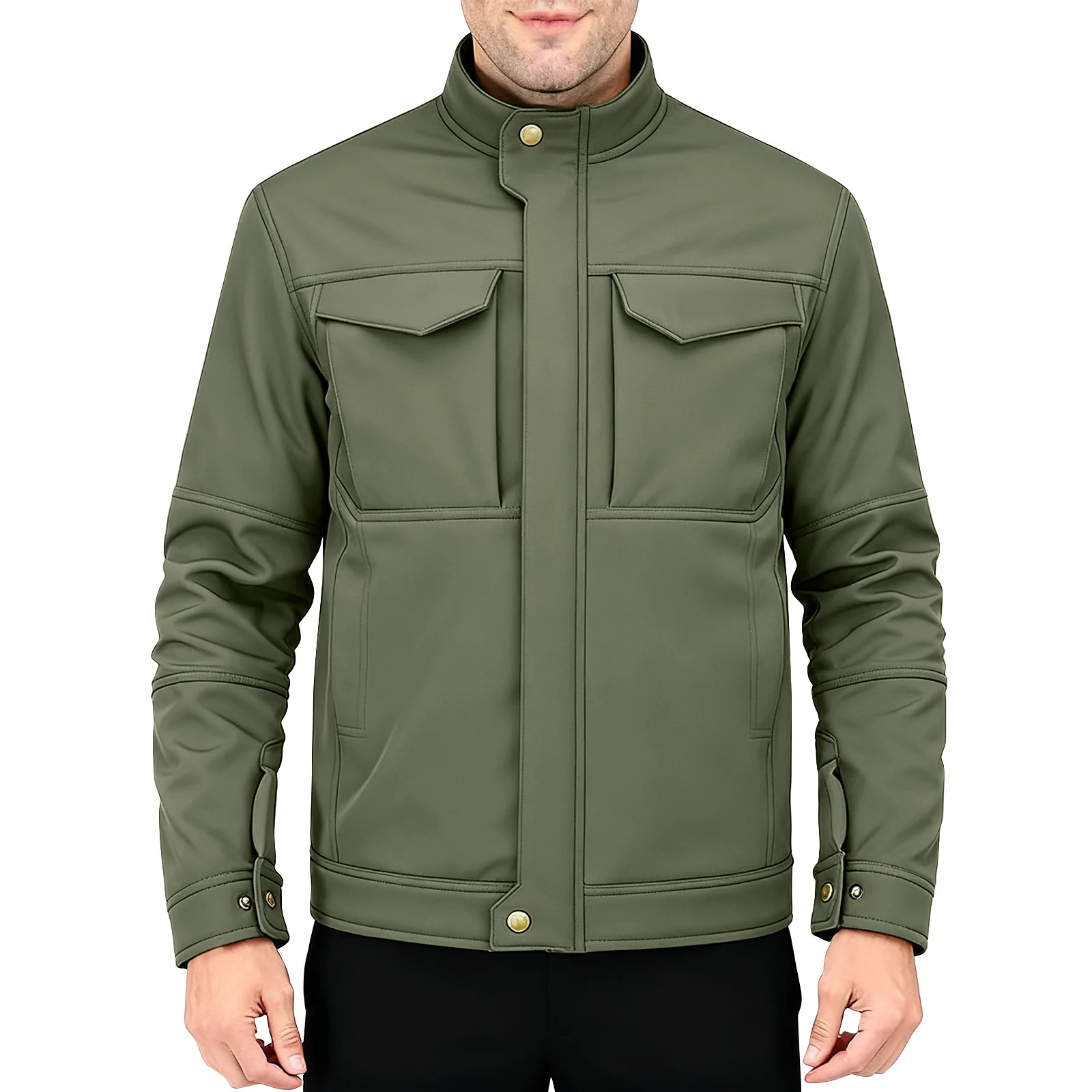 

Сплошной цвет штурмовой костюм с большим карманом, водонепроницаемая и дышащая уличная куртка, мужской зимний штурмовой костюм, уличная куртка