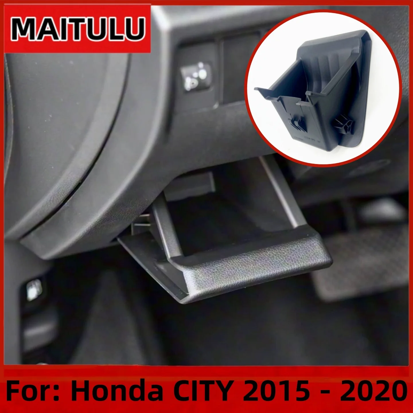 

Car Interior Dashboard Lower Left Storage Box Driving License Side Coin Box Glove Box For Honda CITY 2015 2016 2017 2018 2019 20
