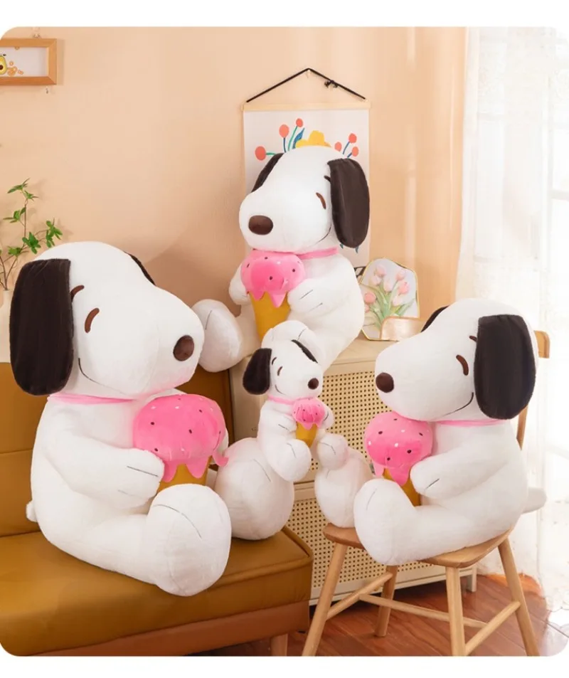 Miniso Nieuwe Snoopy Ice Cream Pluche Pop Kawaii Snoopy Pop Kussen Thuis Ornamenten Beste Vakantiecadeau voor mannen en vrouwen