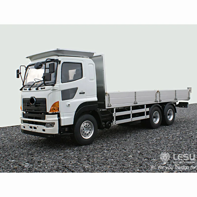 Lesu 6*4 Flatbed RC Truck Trailer Bucket Vehicle Model Car Motor For Diy 1/14 Tamiyaya 700 Remote Control Toys Th02012-Smt2