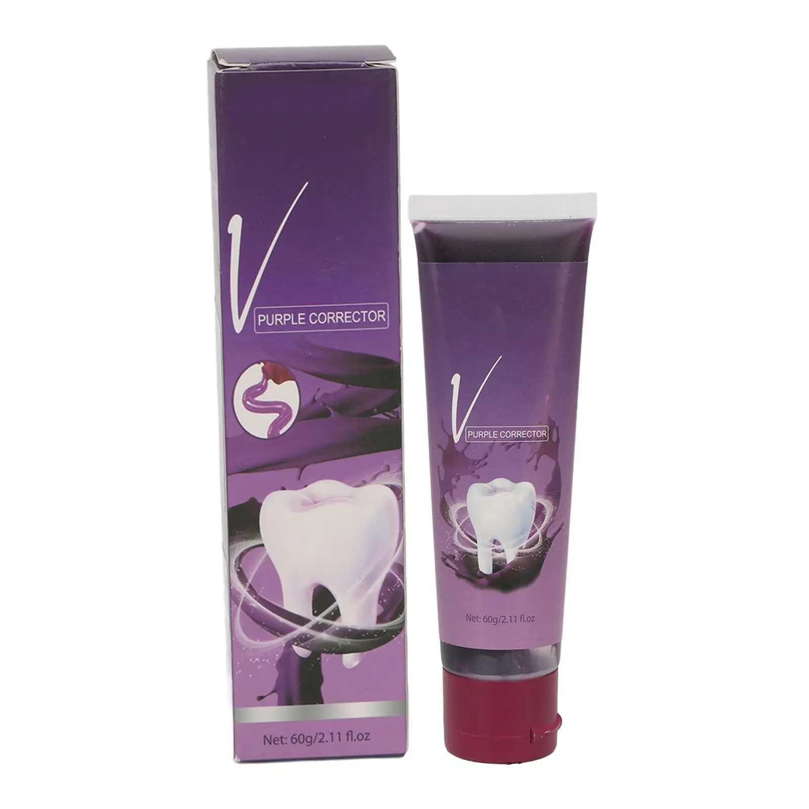 Dental Care Teeth Whitening Toothpaste 2PCS Cleaning Cream 60g   Stain Removal Dentistry