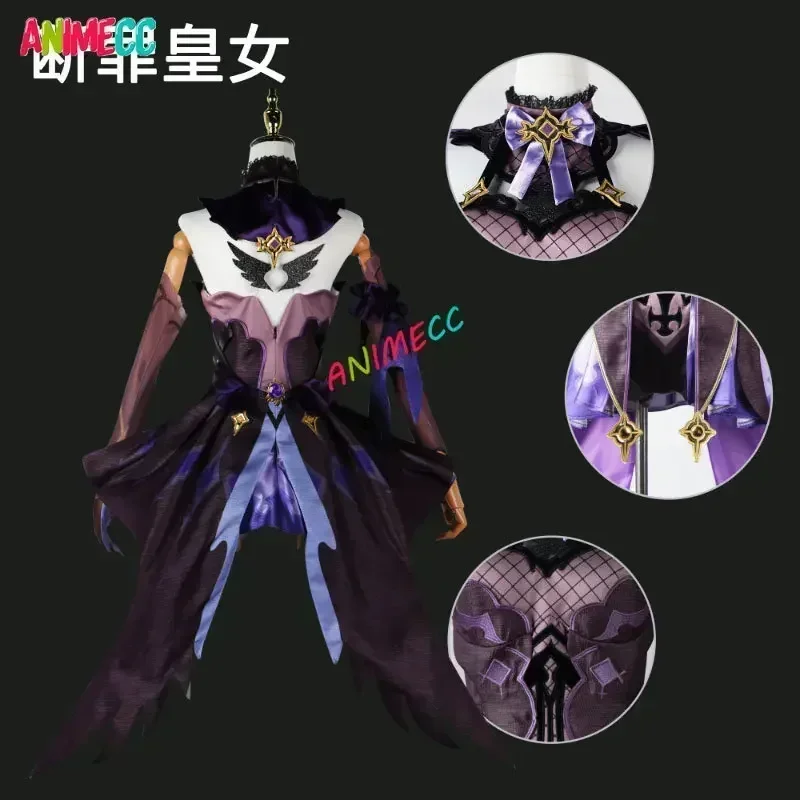 ANIMECC 재고 있음 피슐 코스프레 의상 가발 애니메이션 게임 원신 임팩트 의상 드레스 할로윈 카니발 유니폼 여성용