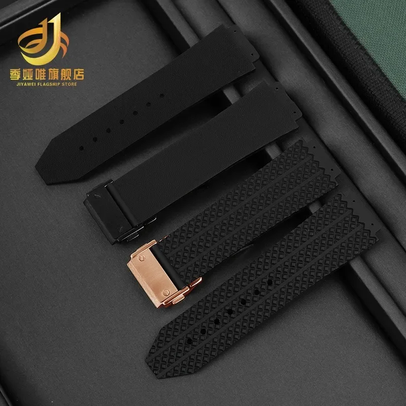 Soft Silicone Watch Band For HUBLOT Hengbao Yubo Big Bang Classic Fusion Silicone Watch Band Waterproof 25-19mm Watch Chain