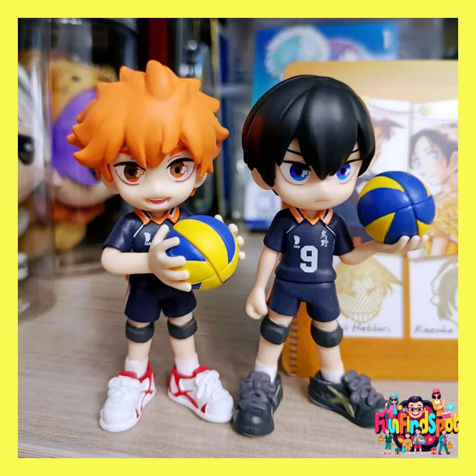 Haikyuu!! Figura Coleccionable de Anime Haikyuu en Caja Ciega, Figura de PVC de Hinata Shoyo y Kenma Tsukishima, Decoración de Escritorio para Fans del Anime