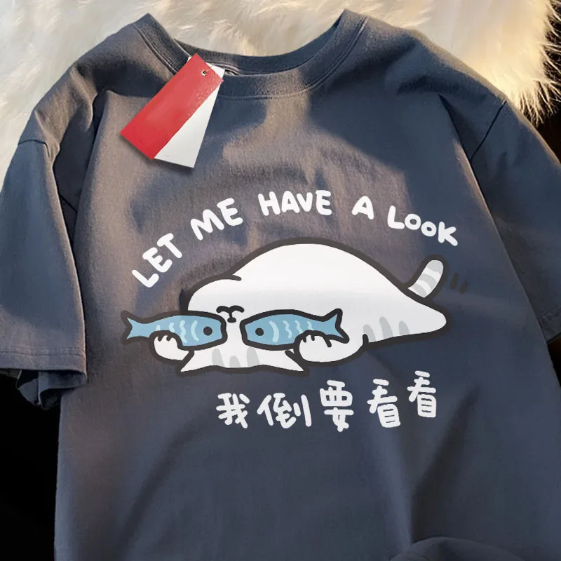 الرجعية لطيف نمط مطبوعة حجم كبير فضفاضة قصيرة الأكمام تي شيرت النساء الحوامل الصيف جولة الرقبة أعلى #5