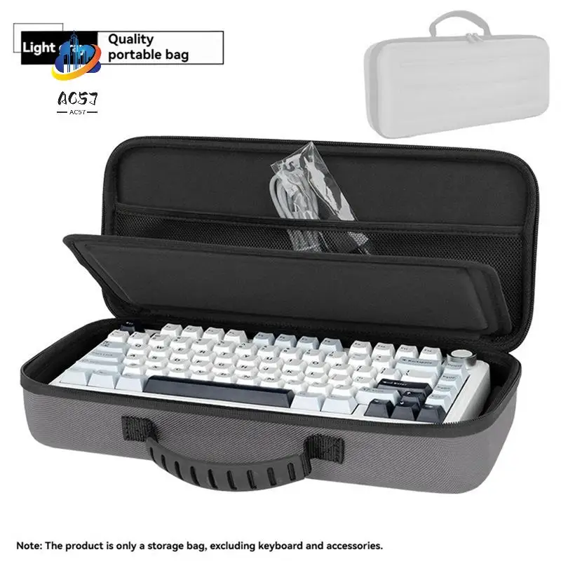 

AC57-Hard EVA Case For ROG Extreme AULA F75 Gaming Mechanical Keyboard Storage Bag For Logitech GPRO X TKL Carrying Case