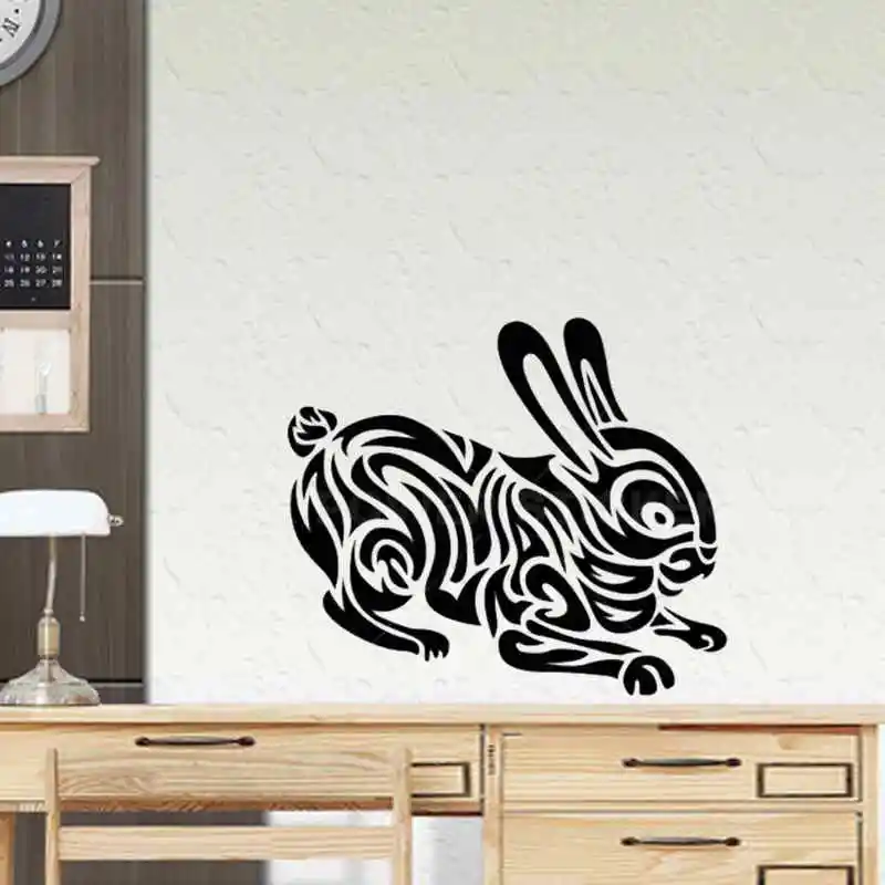 Rabbit Decal Car Posters Vinyl Wall Decals Pegatina Decor Mural Wild Animal