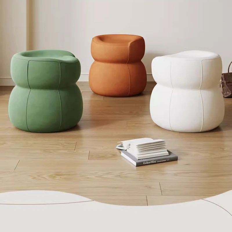 Creative Round High-end Makeup Stool, Multiple Styles To Choose From, Comfortable and Good Load-bearing Performance Makeup Stool