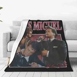 L-Luis Miguel coperte Super morbide musica cantante Picnic coperta invernale Design carino copriletto in flanella copridivano