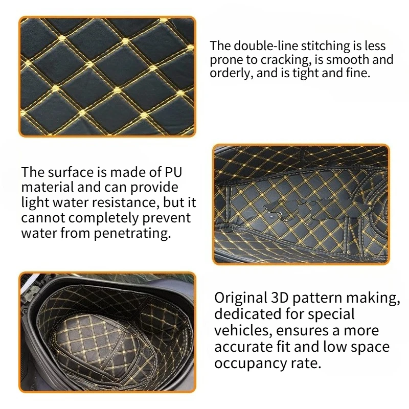 For Yamaha NVX155 Motorcycle Seat Trunk Storage Box Inner Liner Pad Anti‑scratch Noise Reduction Bucket Mat Protector