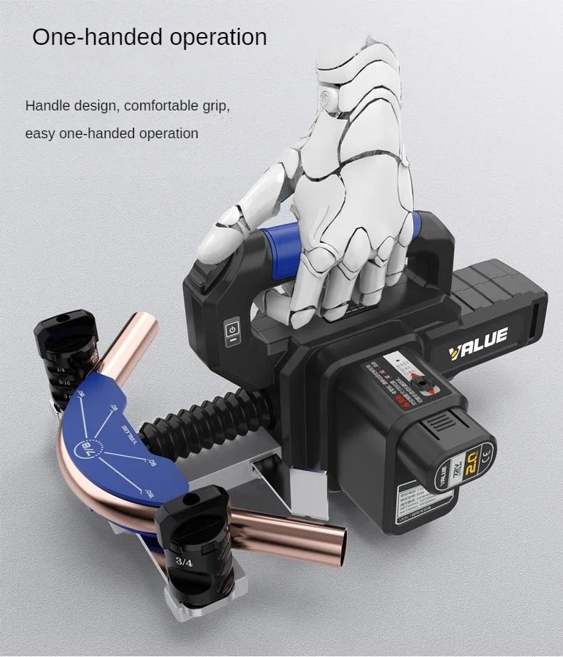 VEB-1 Lithium Battery Combination Pipe Bender 90°Portable 6-22MM Multifunction Copper Air Conditioning Tube Fast Bending Machine