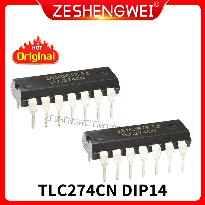 

5PCS Tlc274CN Tlc274 Dip-14 Philips Output Operational Amplifier Brand New & Original In Stock