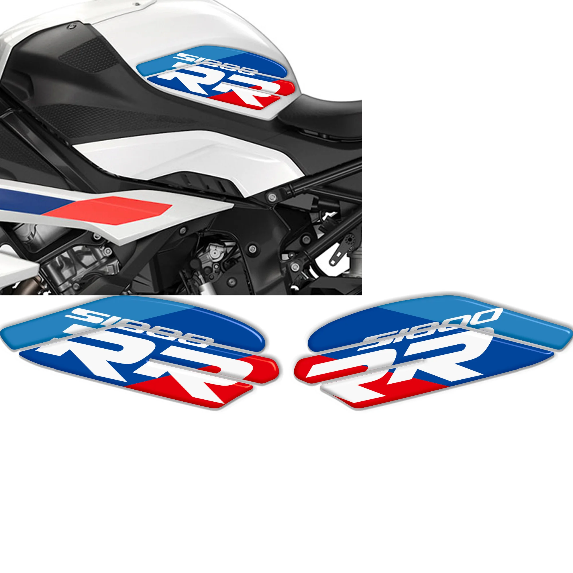 For  S1000RR S1000R S 1000 R RR S1000 S1000 M M1000R M1000RR Protector Tank Pad Gas Fuel Oil Kit 3D Stickers Decals 2021-2025