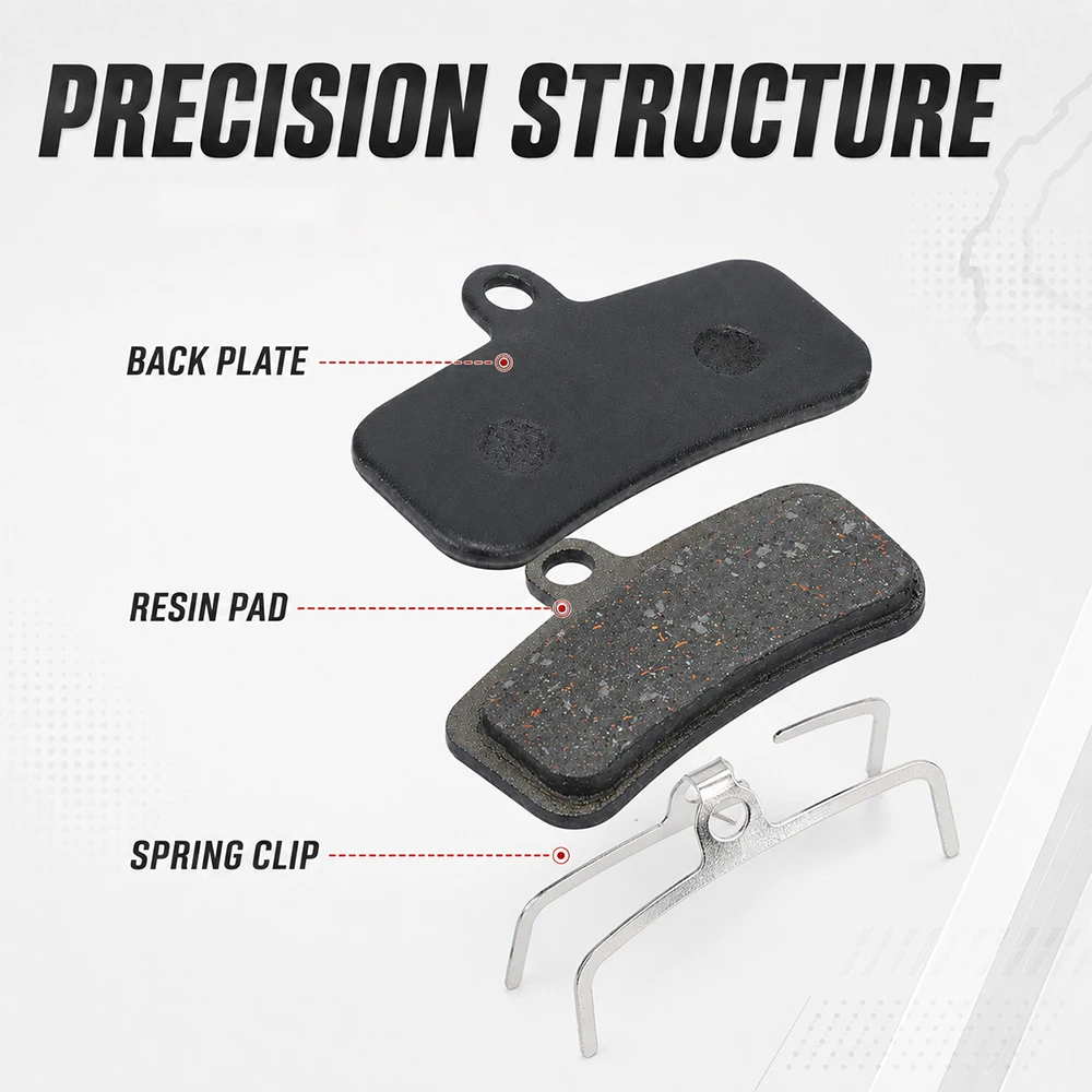 For Super 73 S1 S2 RX ZX ZG Four Pistons Front Rear Disc Rotor Brake Pads Modification Universal Resin Electric Bike Accessories view 2