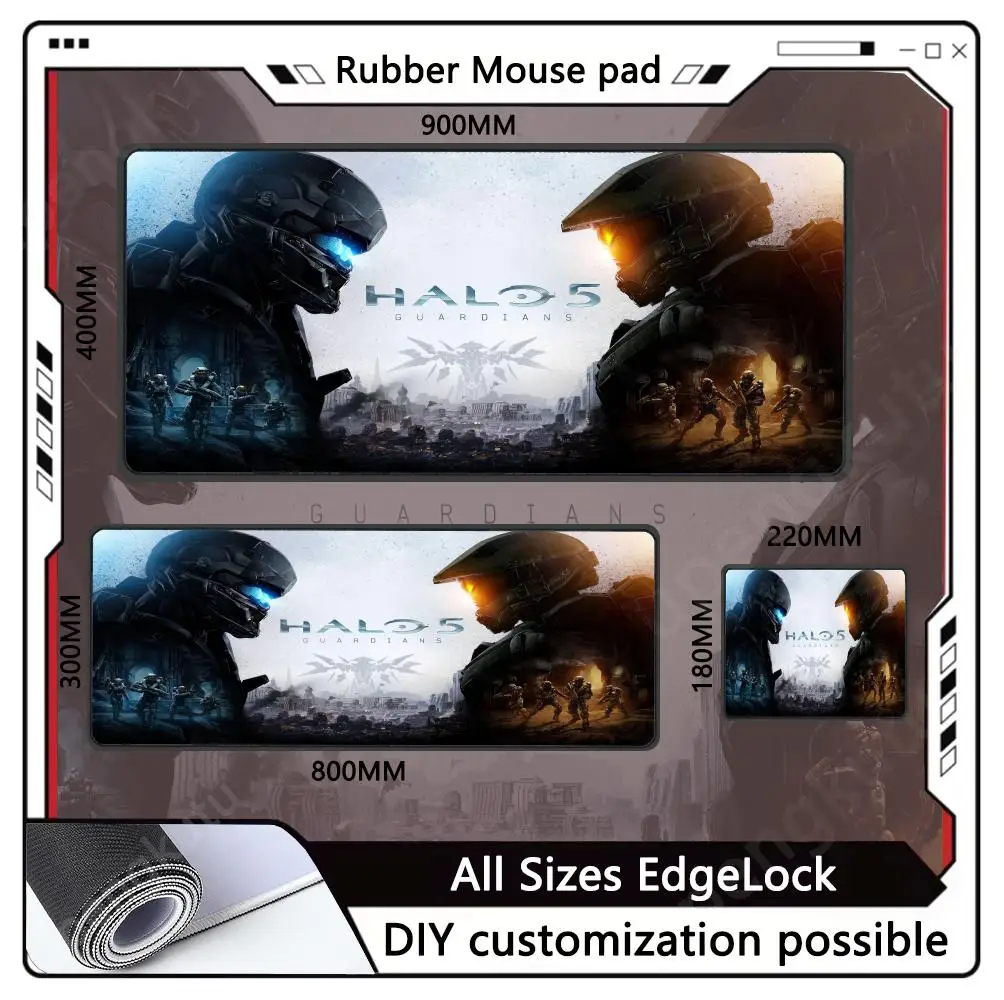 XXL Offices Mousepad Desk Cushion for Notebook H-HalO G-Games Mouse Pad gaming mouse pad Gaming Gamer Rubber Mousepad Large size