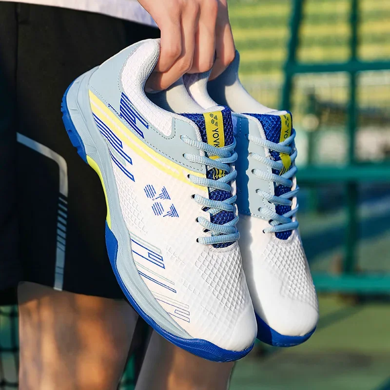 

Новые профессиональные кроссовки для бадминтона, мужские дышащие противоскользящие теннисные спортивные туфли для мужчин и женщин, тренировочные кроссовки