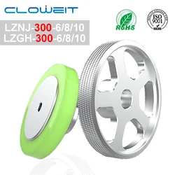 Cloweit 300 MM Polyurethane Metal Synchronizer Rotary Encoder Measurement Meter   Perimeter Circumference 6 8 10 MM Bore