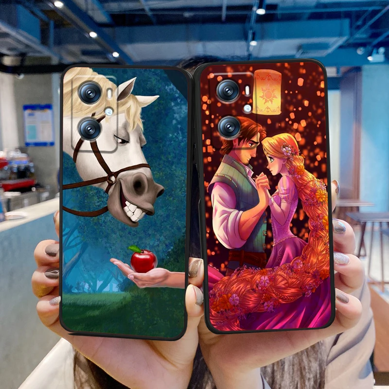 Rapunzel Tangled Art Cartoon For Xiaomi Redmi 9A 9C 9AT 10C 9 9T 10 12C 13C A3 12 K60 A1 K50 K40 5G Black TPU Phone Case